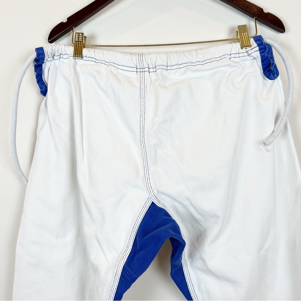 White Jiu Jitsu Gi with Blue Accents - Picture 15 of 16